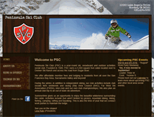 Tablet Screenshot of peninsulaskiclub.org